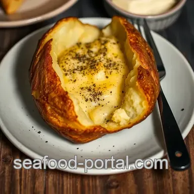 Crispy Baked Potato Recipe: Pub Perfection at Home Recipe Card