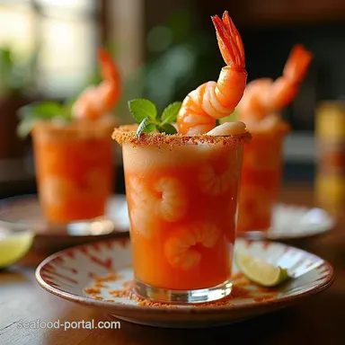 Zesty Authentic Mexican Shrimp Cocktail Recipe Recipe Card