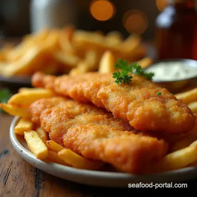 The Ultimate Crispy HomemadeFish and Chips Chippy Style Recipe Card