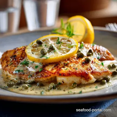 Tilapia with Lemon Caper Sauce: Restaurant-Quality in 25 Minutes Recipe Card