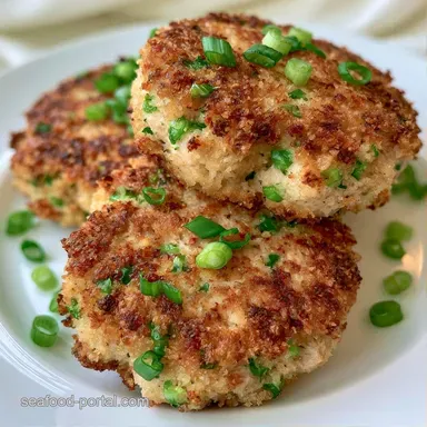 Tuna Patties with Green Onions: Crispy Recipe Card