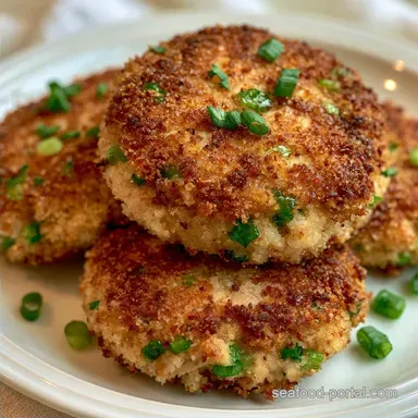 Tuna Patties with Green Onions: Crispy