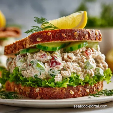 Tuna Salad Sandwich in 15 Minutes Recipe Card