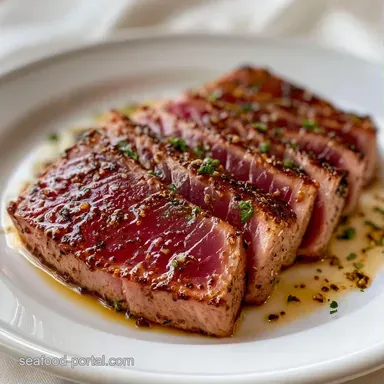 Tuna Steak Marinade Recipe with Honey Recipe Card