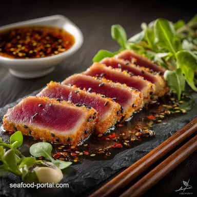 Tuna Tataki Easy FlashSeared Tuna Recipe with Homemade Ponzu Recipe Card