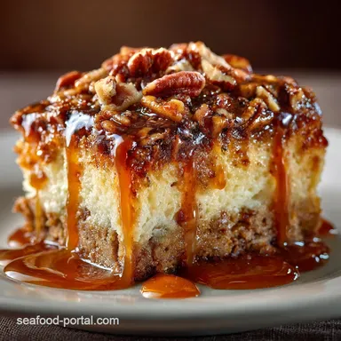 Butter Pecan Praline Poke Cake: Insanely Moist Caramelized.