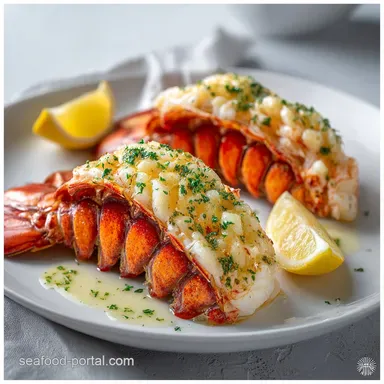 Lobster Tail: The Best Butterflied Recipe with Lemon Garlic Butter Recipe Card