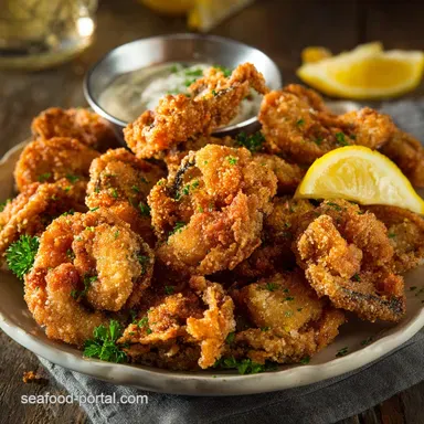 Crispy Southern Fried Oysters: The Ultimate Recipe for a Perfect Cornmeal Crunch Recipe Card