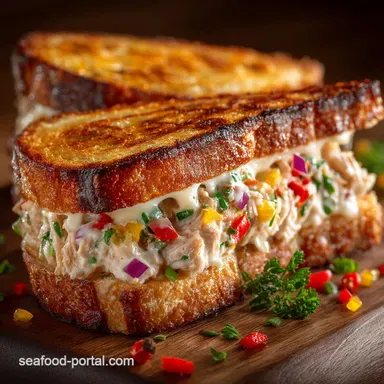 The Ultimate Crispy Tuna Melt Recipe Grilled Cheese Masterpiece Recipe Card