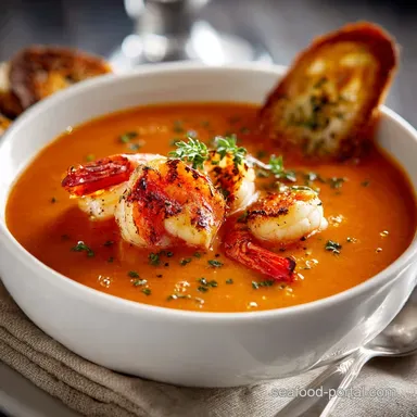 Shrimp Bisque RestaurantQuality Velvety French Soup Recipe Recipe Card