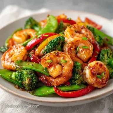 Wok Seared Shrimp Stir Fry for 6 Recipe Card
