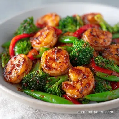Wok Seared Shrimp Stir Fry for 6