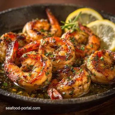 Broiled Shrimp The 5Minute Zesty GarlicLemon Recipe Recipe Card