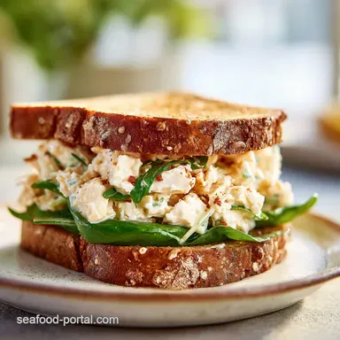 Tuna Sandwich Recipe with Greek Yogurt in 10 Minutes Recipe Card