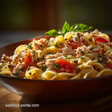 Tuna Pasta Dressing: Speedy, Zesty Italian Recipe (No Mayo Option) Recipe Card