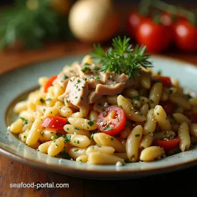 Bright LemonDill Tuna Pasta Salad Recipe No Soggy Bottoms Recipe Card