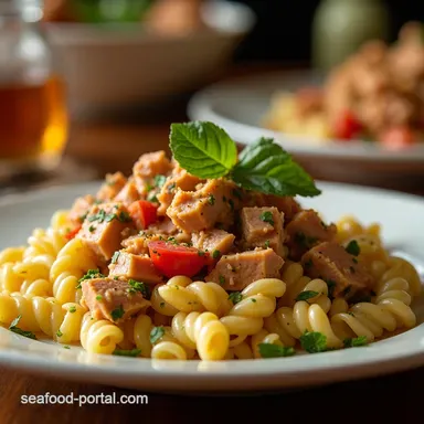 The Ultimate DeliStyle Zesty Tuna Pasta Salad Recipe Recipe Card