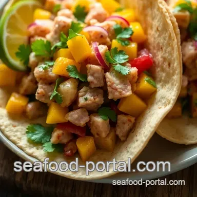 Easy Zesty Tuna Taco Recipe: Vibrant Tacos with Mango Salsa Recipe Card