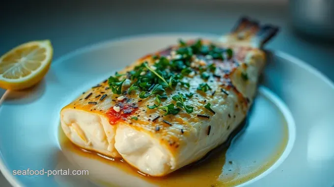 Baked Walleye with Herb Butter Crust