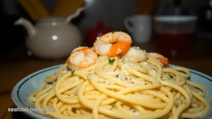 Creamy Shrimp Fettuccine Alfredo: A Seafood Delight