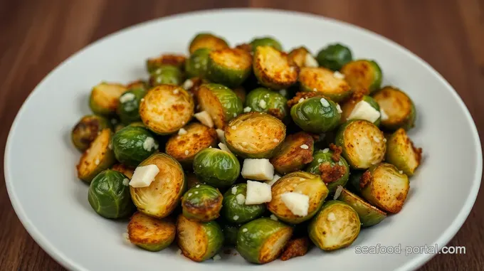 Crispy Fried Brussels Sprouts with Garlic and Parmesan
