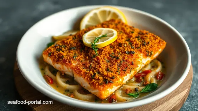 Crispy Skin Salmon with Lemon-Herb Crust