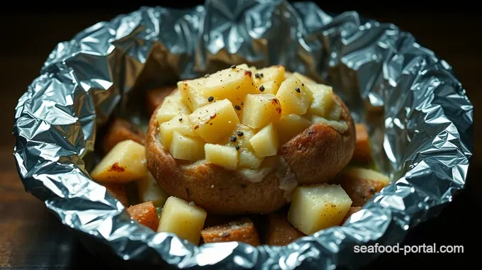 Foil-Wrapped Baked Potatoes with a Deliciously Fluffy Inside