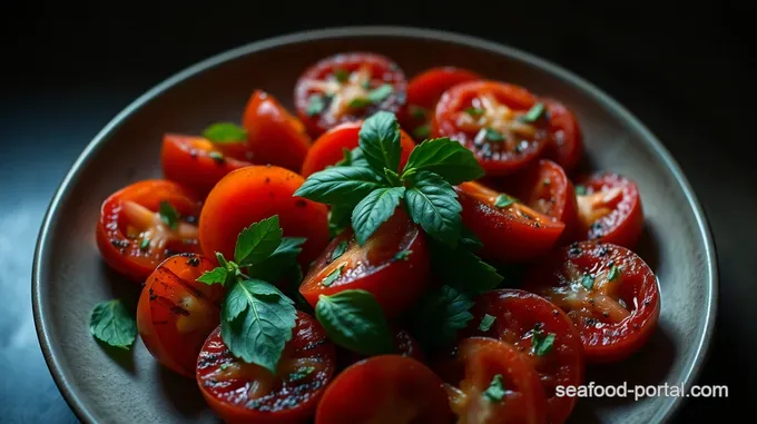 Grilled Tomatoes with Herb Vinaigrette