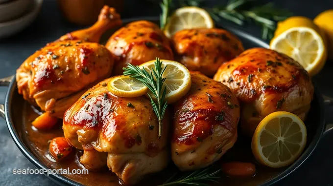 Herb-Roasted Cornish Game Hens with Garlic and Lemon