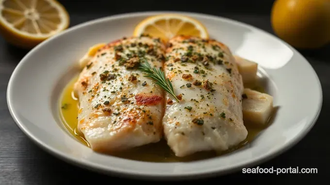 Lemon Herb Baked Orange Roughy with a Crunchy Topping