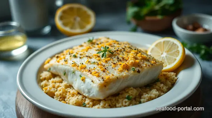 Baked Cod Recipe: A Simple Lemon-Herb Delight! Lemon-Herb Crusted Cod with Roasted Asparagus