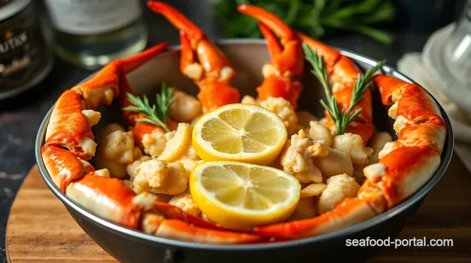 Perfectly Steamed Crab Legs with Lemon-Garlic Butter