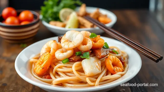 Seafood Chow Fun Malaysian Style