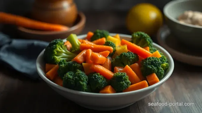 Vibrant Steamed Broccoli and Carrots