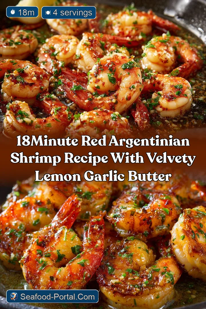 18Minute Red Argentinian Shrimp Recipe with Velvety Lemon Garlic Butter