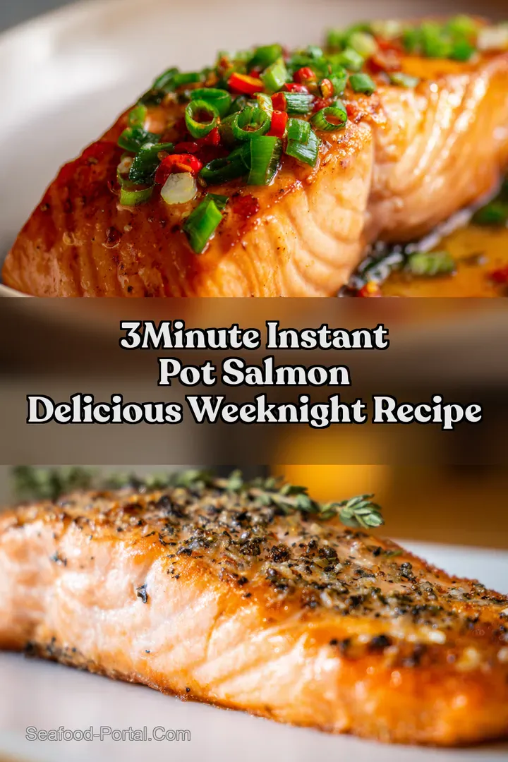 3Minute Instant Pot Salmon Delicious Weeknight Recipe