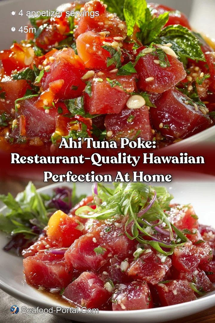 Ahi Tuna Poke: Restaurant-Quality Hawaiian Perfection at Home