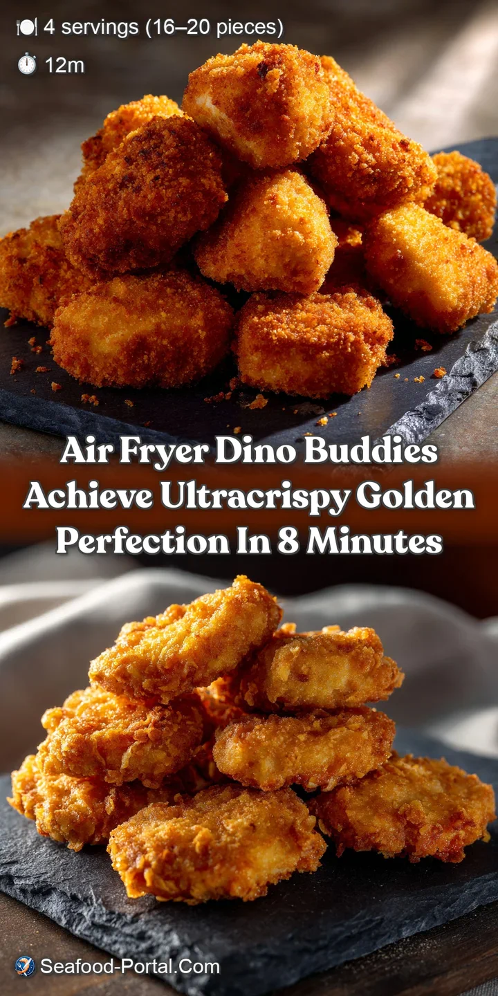 Air Fryer Dino Buddies Achieve UltraCrispy Golden Perfection in 8 Minutes