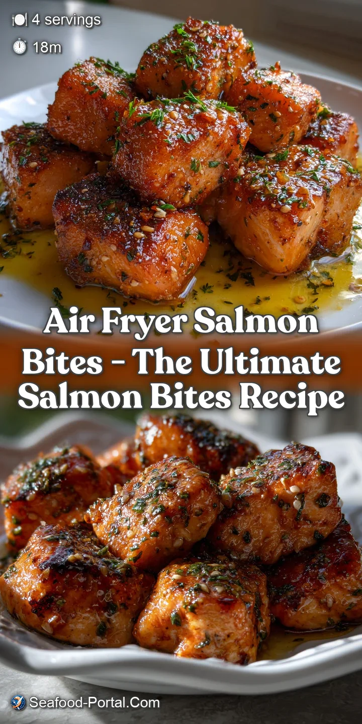 Flaky, golden salmon bites with beautifully crisp edges, piled high in a rustic bowl. Hints of steam rising from the hot d...
