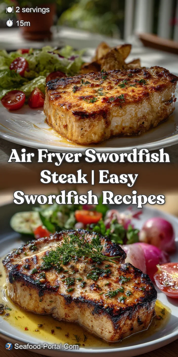 Seared swordfish steak, a symphony of white and char, rests against vibrant green asparagus spears. Juicy and perfectly co...