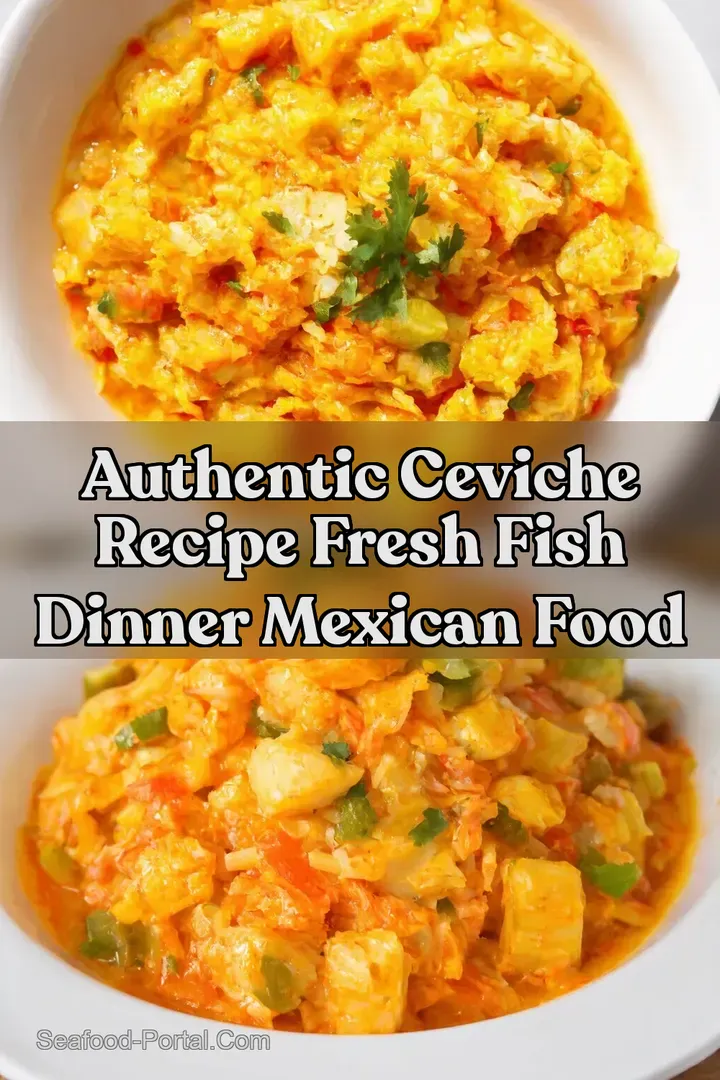 Authentic Ceviche Recipe Fresh Fish Dinner Mexican Food