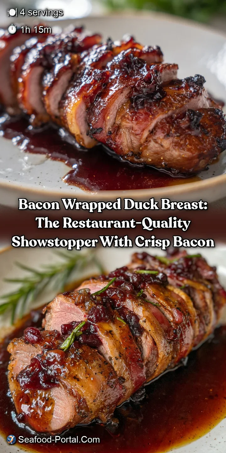 Bacon Wrapped Duck Breast: The Restaurant-Quality Showstopper with Crisp Bacon