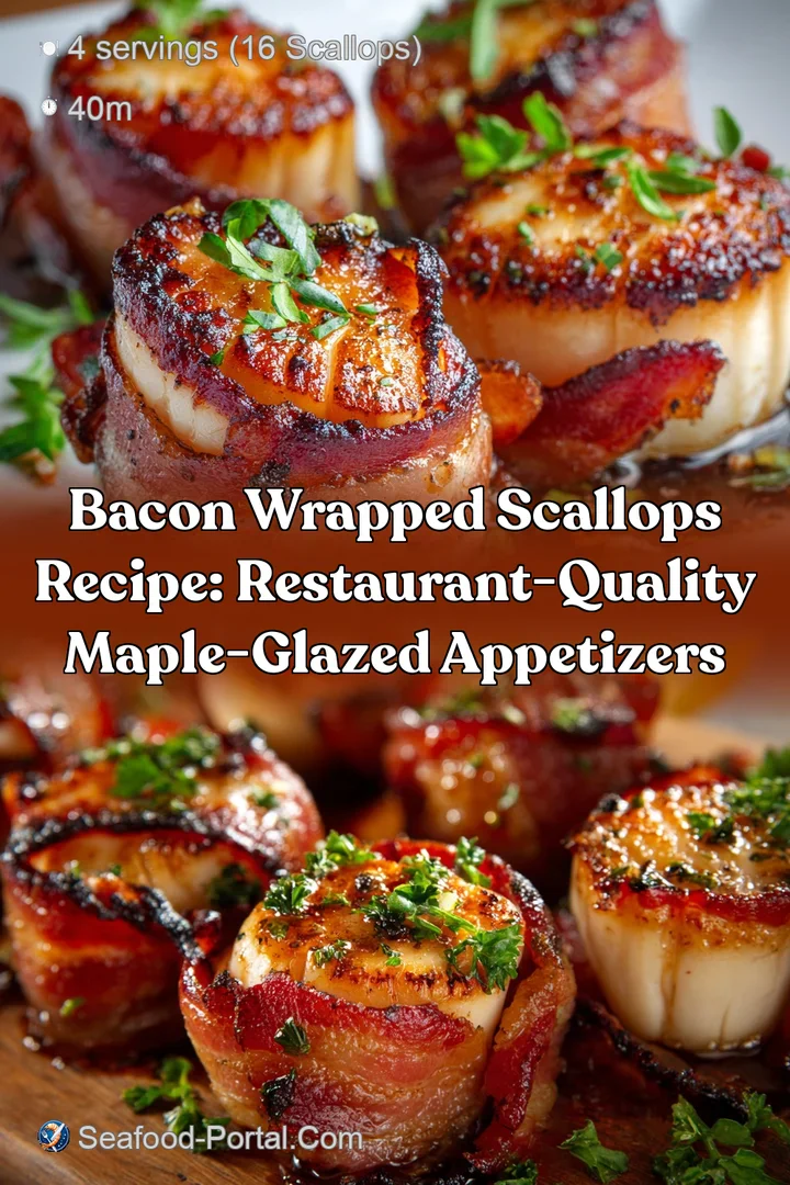 Bacon Wrapped Scallops Recipe: Restaurant-Quality Maple-Glazed Appetizers