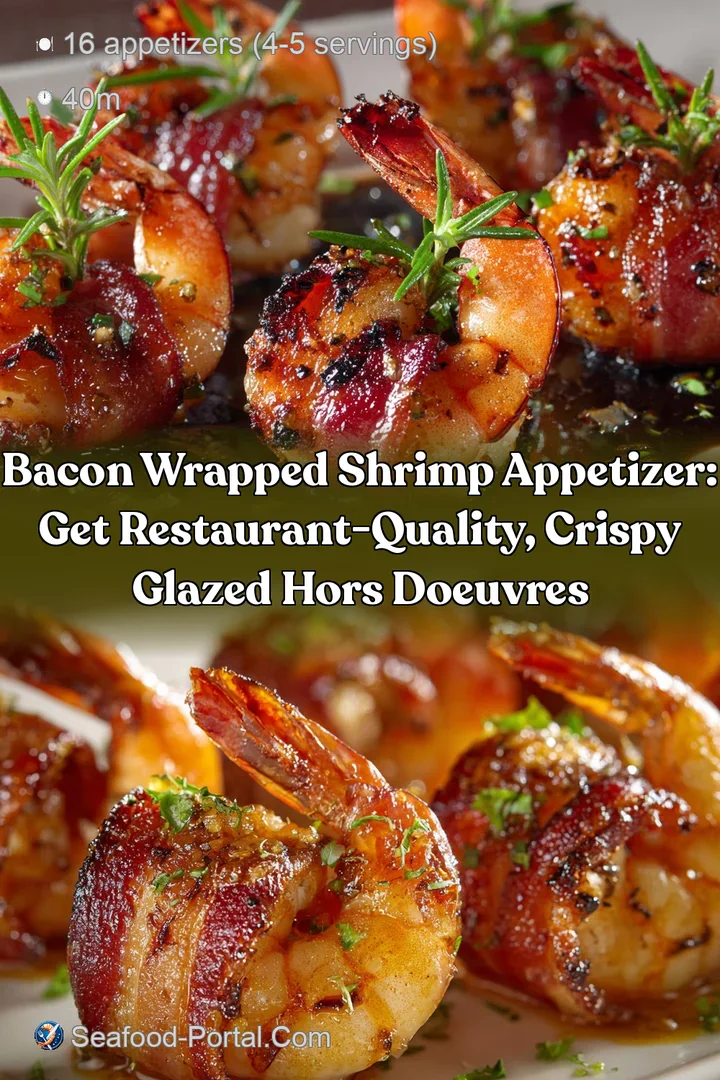 Bacon Wrapped Shrimp Appetizer: Get Restaurant-Quality Crispy Glazed Hors Doeuvres
