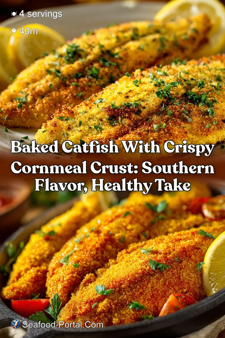Baked Catfish with Crispy Cornmeal Crust: Southern Flavor Healthy Take