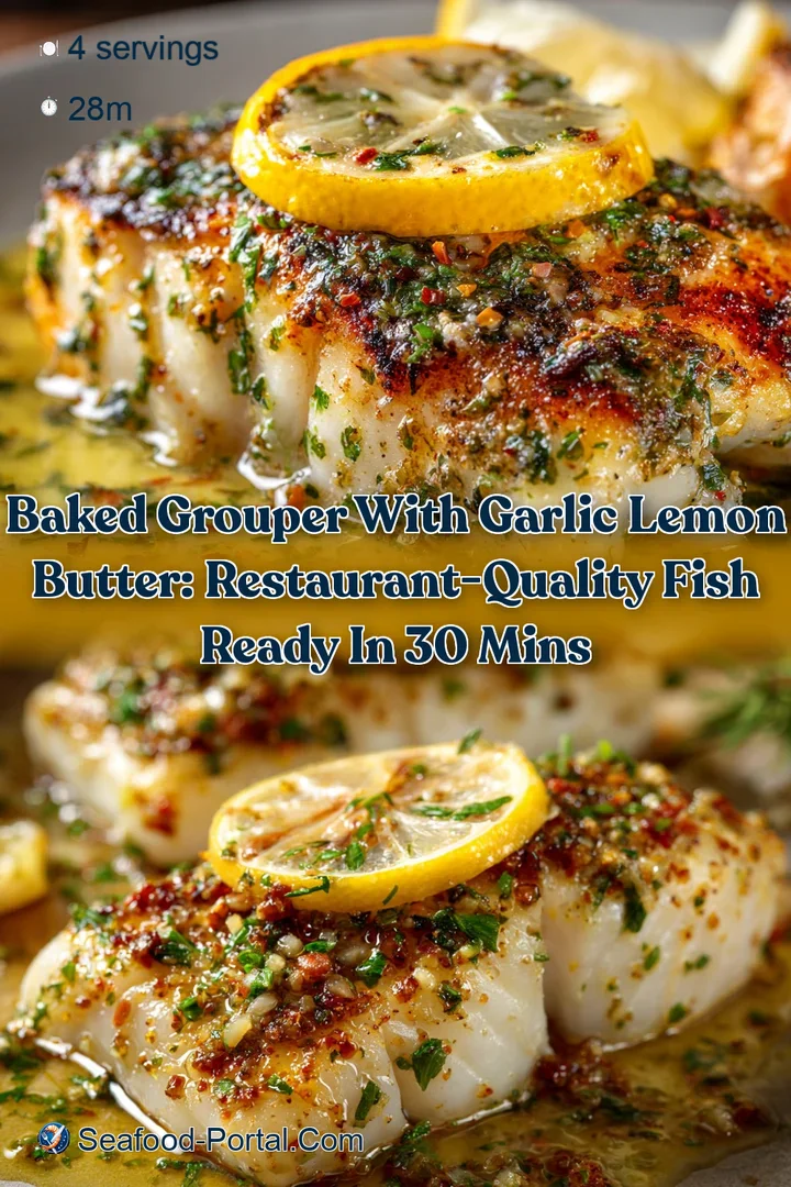 Baked Grouper with Garlic Lemon Butter: Restaurant-Quality Fish Ready in 30 Mins