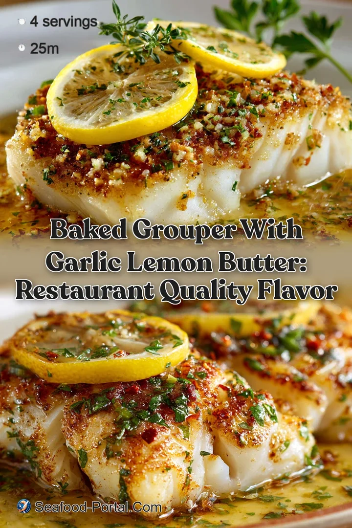 Baked Grouper with Garlic Lemon Butter: Restaurant Quality Flavor