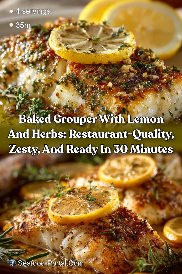 Baked Grouper with Lemon and Herbs: Restaurant-Quality Zesty and Ready in 30 Minutes