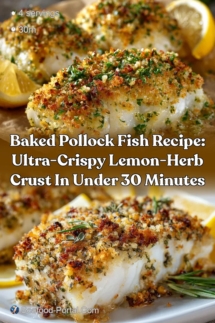 Baked Pollock Fish Recipe: Ultra-Crispy Lemon-Herb Crust in Under 30 Minutes
