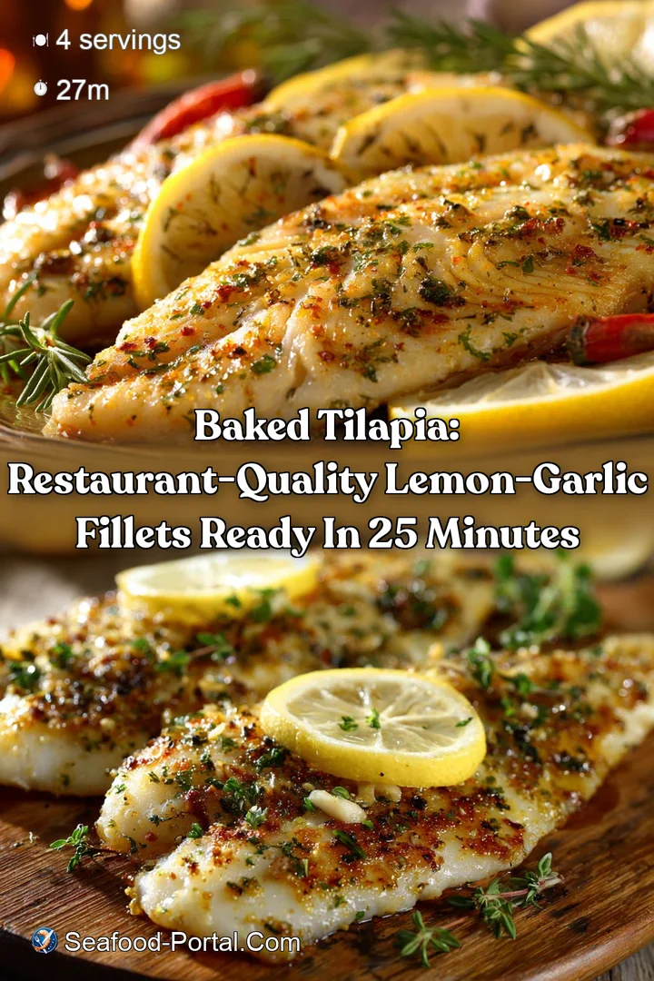 Baked Tilapia: Restaurant-Quality Lemon-Garlic Fillets Ready in 25 Minutes
